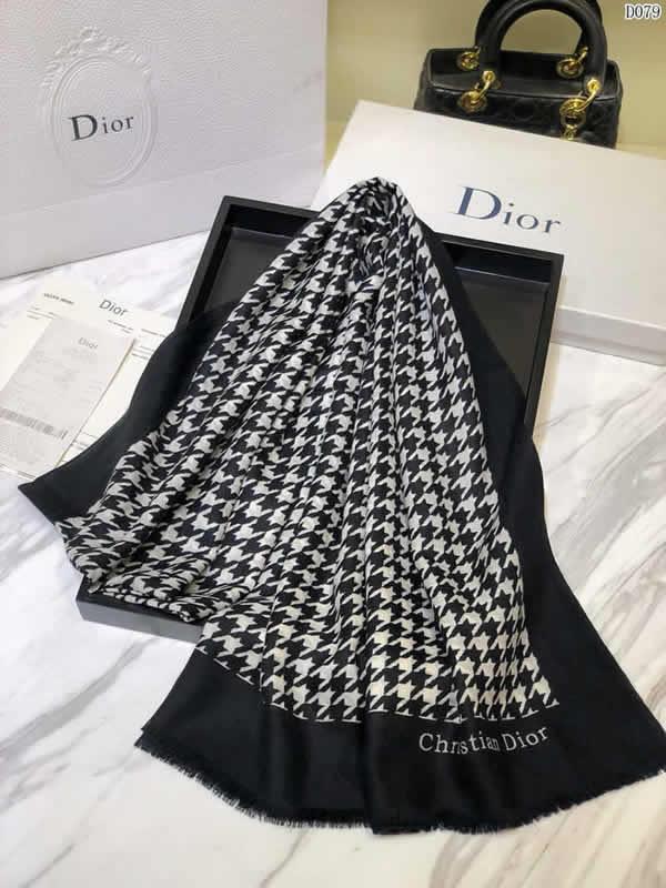 Autumn Winter Female Fashion Scarf Women Replica New Dior Scarves 16